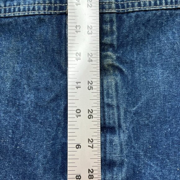 Round House Carpenter Bib Overalls 50x30 Button Fly Farm Ranch Workwear (C) - Picture 16 of 16